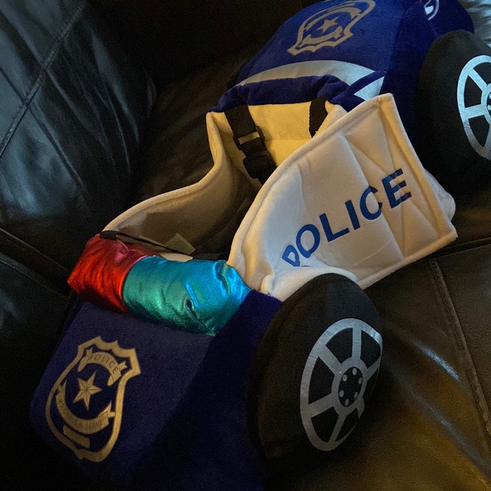 Kids 3-7 Halloween costume police car.